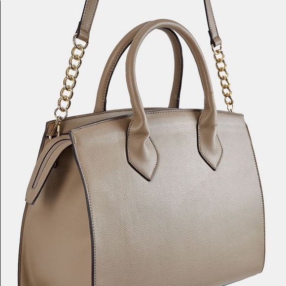 JustFab Handbags - Tayler structured satchel. Never used.